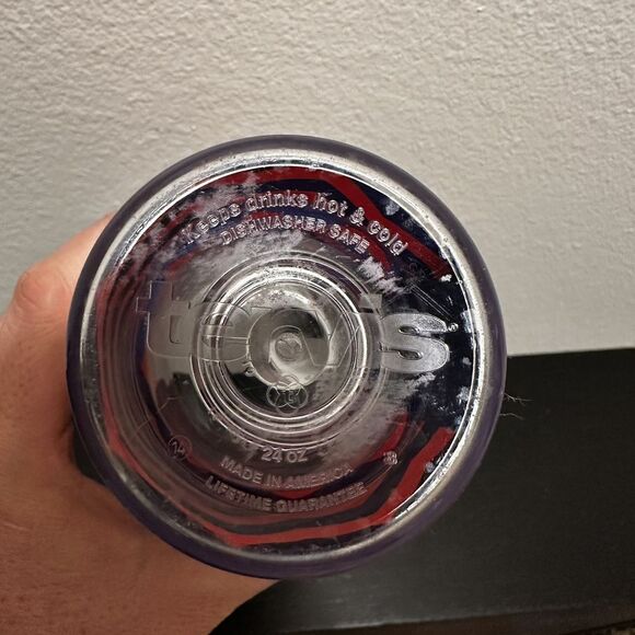 Florida Gators Tervis Tumbler 24 oz‎ Orange Blue Chevron Pattern Cup - Picture 4 of 4